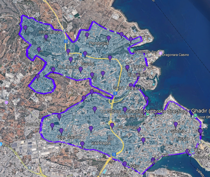 Tallinja on Demand Map