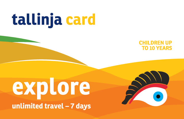 tallinja card explore unlimited travel - 7 days child 