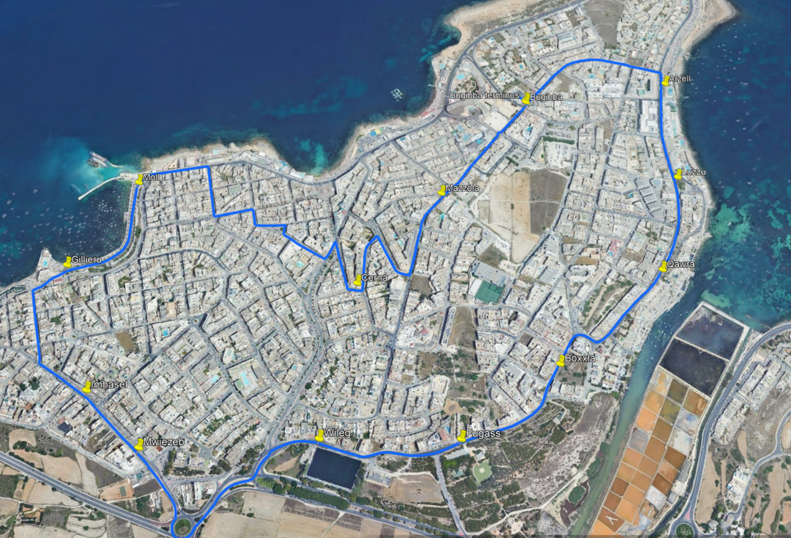 Route 406 – Buġibba Fast Ferry (circular route)